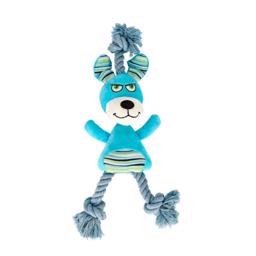 Dogman Dog Toys DoggeRep Dog Nalle med rep och piv